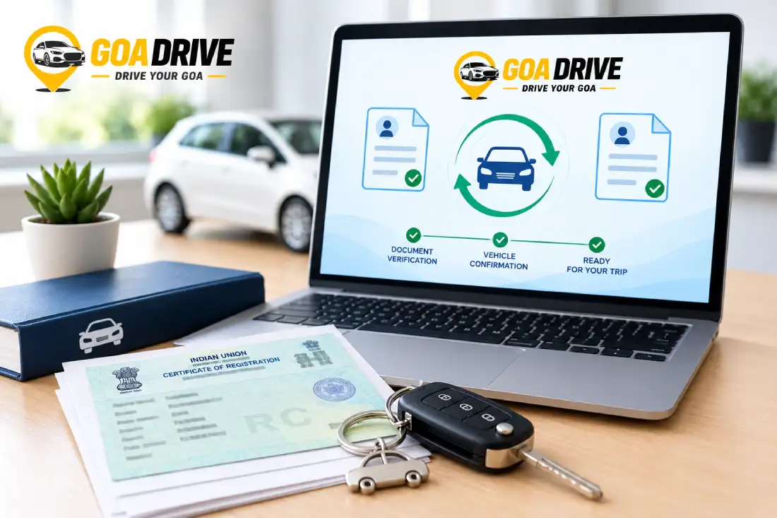 Vehicle documents to verify before renting a self-drive car in Goa